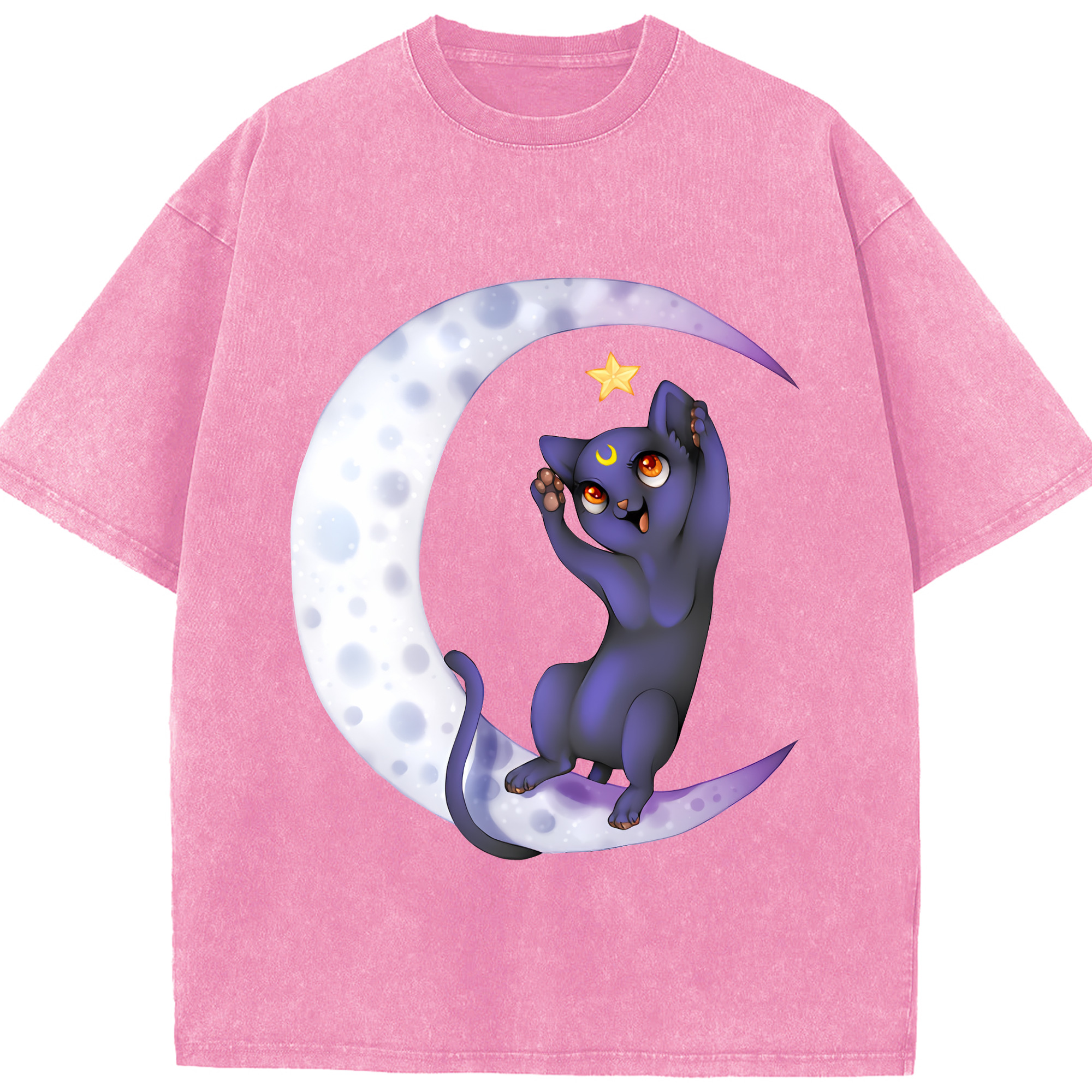 （画像用） 美少女戦士セーラームーン Sailor Moon 綿100% ヴィンテージ風 半袖Tシャツ（フロントプリント）